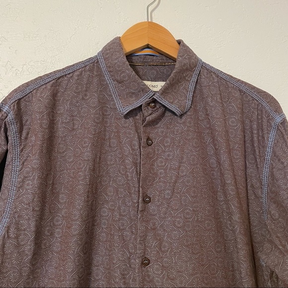 Pronto Uomo Men Dandelion Print Button Front Career Formal Dress Shirt Size XL - Picture 3 of 9